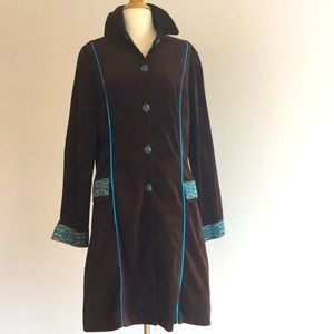 Y Apparel Unique Brown Velvety Vintage Jacket (ModCloth)